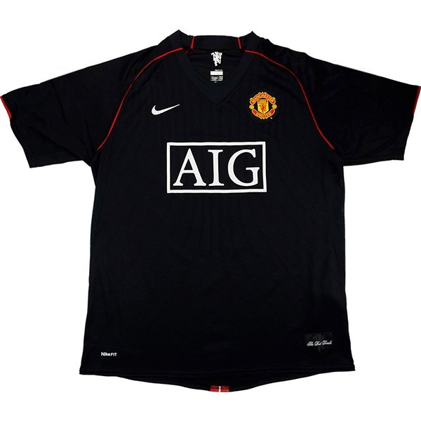 Authentic Camiseta Manchester United 3ª Retro 2007 2008 Negro